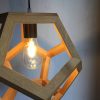 Albiorix dodecahedron wood pendant lamp