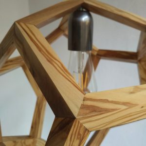 Albiorix dodecahedron wood pendant lamp