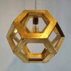 Ganimede Gold truncated octahedron pendant lamp